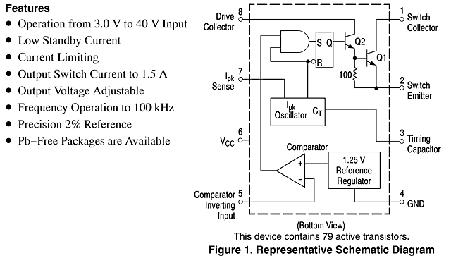 MC34063A features