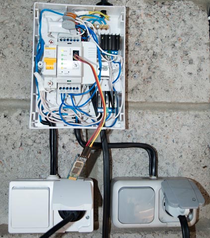 Бокс электрический на 6 модулей с собранной схемой автоматизации полива