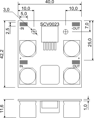 Габаритные размеры SCV0023