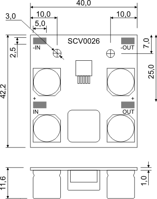 Габаритные размеры SCV0026