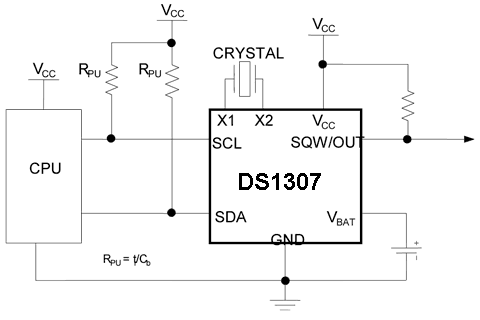 DS1307 Operation circuit