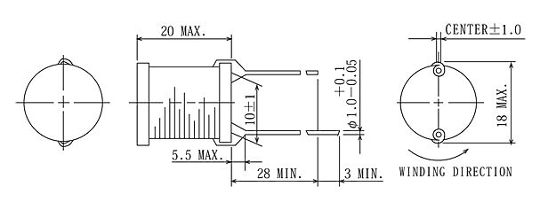 Габаритные размеры MCDR1419NP