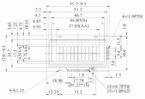 Габаритный чертеж