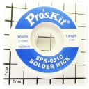 8PK-031C, Оплетка для выпайки с флюсом, 2.5мм х 1,5м