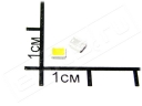 2835, светодиод белый, 0.5W, 150mA, 120гр, 5000..5500K, 50..55lm