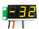 STH0014UY, встраиваемый цифровой термометр  с выносным датчиком, ультра-яркий желтый индикатор.