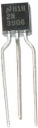2N3906, TO-92, PNP, 40V, 0,2А