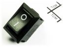 MRS-201-3 on-off черный (6А, 250В - 10А, 125В)