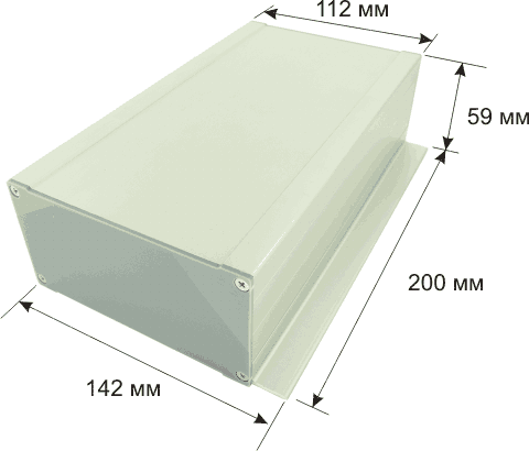 Габаритные размеры PCBBOX-F112x59x200