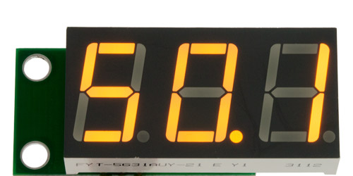 Вольтметр SVH0043UY-100 включен