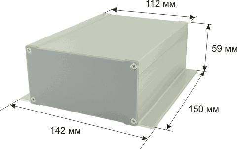 Габаритные размеры PCBBOX-F112x59x150