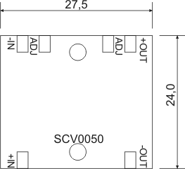 Габаритные размеры стабилизатора напряжения SCV0050