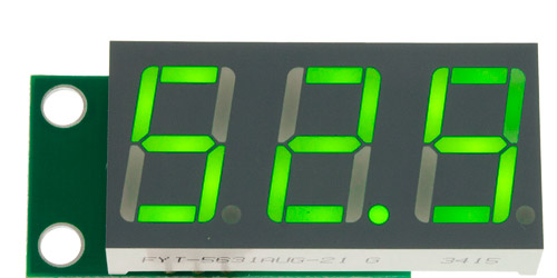 Вольтметр SVH0043UG-100 включен