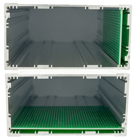 Варианты установки плат в приборный корпус PCBBOX