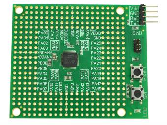 SEM0040-SAMD20G15 - отладочная плата Evolution light SAM с контроллером Atmel SAMD20G15