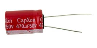 Конденсатор, 470мкФ х 50В, 105С, CapXon