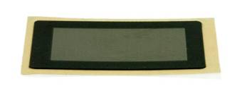Лицевая панель плёночная чёрная FFS28x19B-21.7x13M - 28х19 мм, тонированное окно 21.7х13 мм