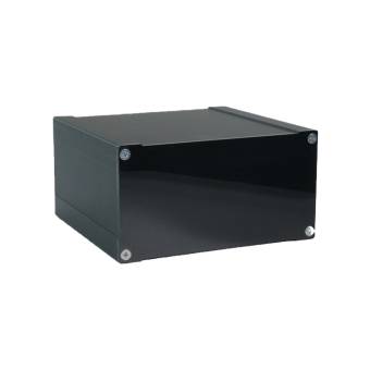 Корпус приборный алюминиевый анодированный черный PCBBOX-112x59x100-BK
