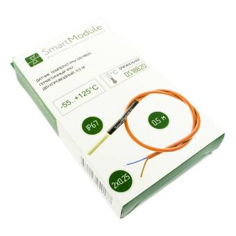 Герметичный датчик температуры DS18B20, IP67, двухпроводный, 0.5 м