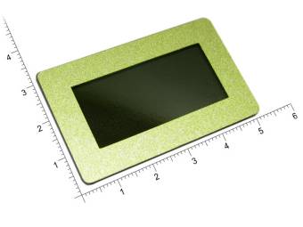 Лицевая панель золотистая FS50x30G-37x17T - 50х30 мм, тонированное окно 37х17 мм