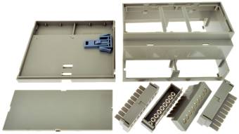 D6M-RU - Корпус на DIN-рейку, светло-серый. Аналог Gainta