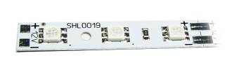 SHL0019B - Светодиодная линейка, голубая, 12V, 0.5A, 6W, 72lm