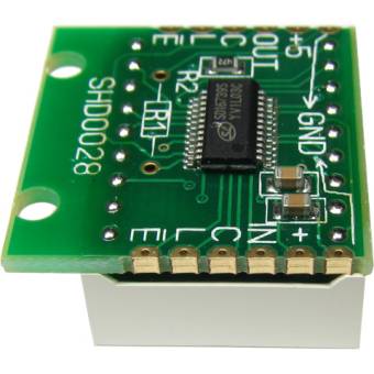 SHD0028UB - Двухразрядный светодиодный семисегментный дисплей со сдвиговым регистром, голубой ультра-яркий