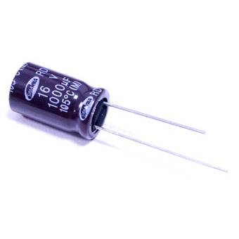 Конденсатор (RD), 1000мкФ х 16В, 105С, Samwha