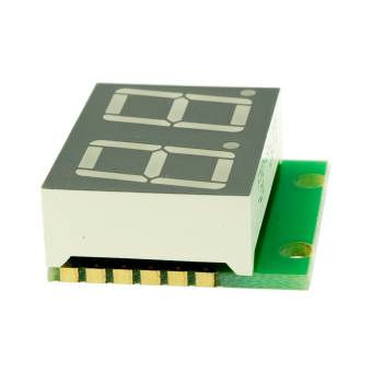 SHD0028UB - Двухразрядный светодиодный семисегментный дисплей со сдвиговым регистром, голубой ультра-яркий