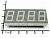 FYQ-5641AHR-21, 4-х разр. светод. индикатор, ультраяркий красный, (ОK)