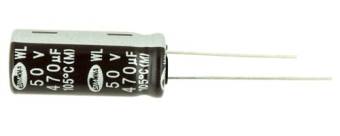 Конденсатор (WL) 470мкФ х 50В, 105С, Samwha