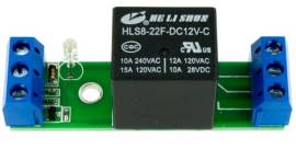 Релейный модуль 12 В, КПТ-8, гнёзда, конденсаторы