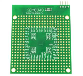 SEM0040-SAMD20G15 - отладочная плата Evolution light SAM с контроллером Atmel SAMD20G15