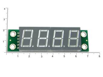 SHD0032R - Четырехразрядный светодиодный семисегментный дисплей со сдвиговым регистром, красный