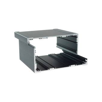 Корпус приборный алюминиевый анодированный черный PCBBOX-112x59x100-BK