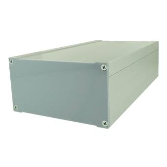 Корпус приборный алюминиевый анодированный серебристый PCBBOX-112x59x200-SR