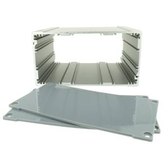 Корпус приборный алюминиевый анодированный серый PCBBOX-112x59x100-GY, вид внутри