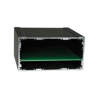 Корпус приборный алюминиевый анодированный черный PCBBOX-112x59x100-BK