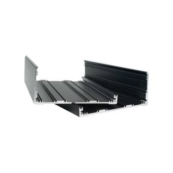 Корпус приборный алюминиевый анодированный черный PCBBOX-112x59x200-BK