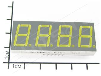 FYQ-5641AUW-21, 4-х разр. светод. индикатор, ультраяркий белый, (ОK)