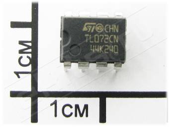 TL072CN, LOW-NOISE JFET-INPUT OPERATIONAL AMPLIFIER, DIP-8