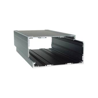 Корпус приборный алюминиевый анодированный черный PCBBOX-112x59x200-BK