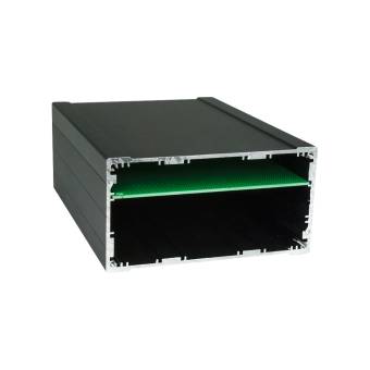 Корпус приборный алюминиевый анодированный черный PCBBOX-112x59x200-BK