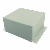 Корпус приборный алюминиевый анодированный серебристый с фланцами PCBBOX-F112x59x100-SR Корпус приборный алюминиевый анодированный серебристый с фланцами PCBBOX-F112x59x100-SR